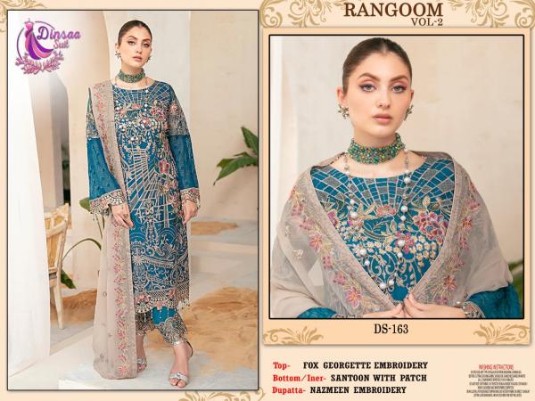 Dinsaa Rangoom Vol 2 Georgette Designer Pakistani Salwar Kameez